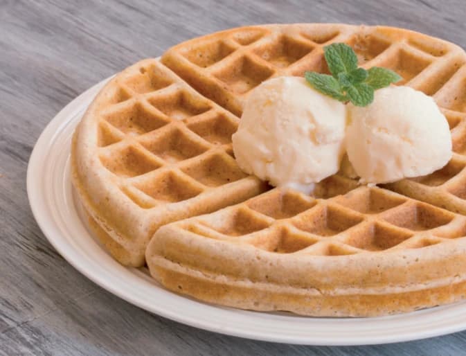 Waffle Karışımı için katalogdaki kullanım örneği